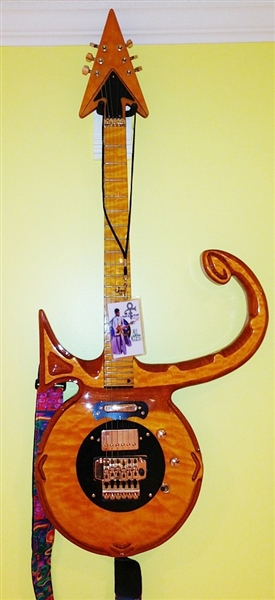 Prince Original Custom Made Replica Symbol Guitar and Travel Case